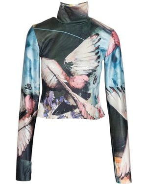 ARTISTA Angie Thumbhole Cuff Turtleneck - Blue