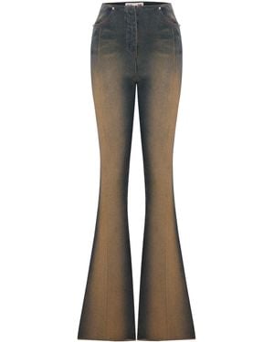 Pcfg Cotton Coated Flare Pant - Grey
