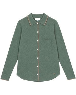 Bel Cashmere Denis Cashmere Cardigan - Green