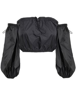Audrey Vallens Spades Athleisure Top - Black