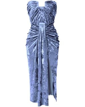AGGI by HALEWSKI Bella Forget-Me-Not Dress - Blue