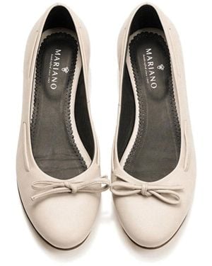 Mariano Shoes Neutrals Marinha Flats Cream - Black