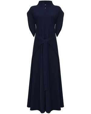 Monosuit Jumpsuit Lea With Pants- Skirt Navy - Blue