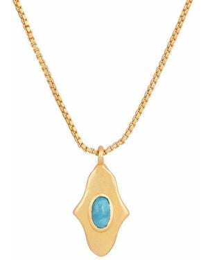 Opium Jewels Birthstone Hamsa Necklace - Metallic