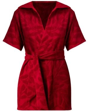 Nur Karaata Victoria Beach Dress - Red