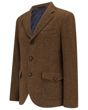 Guards London Allenby Tweed Blazer - Brown