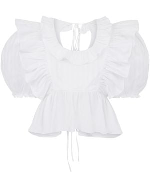 Lisa The Label Romanticism Reborn Plumsy Top - White