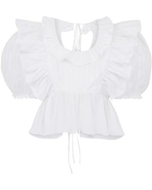 Lisa The Label Romanticism Reborn Plumsy Top - White