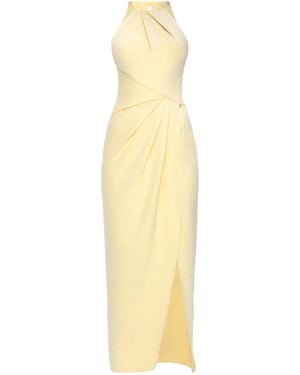 Otthie Cocktail Draped Dress - Yellow