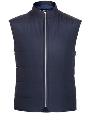 Seren London Quilted Gilet - Blue