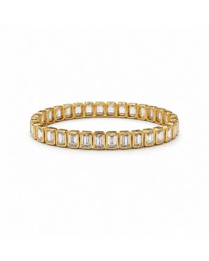 SHYMI Flexi Emerald Tennis Bracelet - Metallic