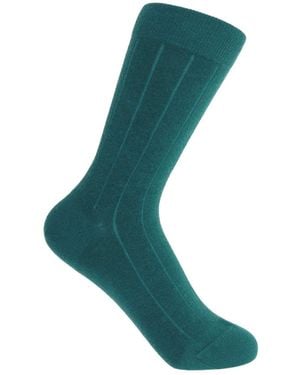 Peper Harow - Made in England Indulgent Cashmere Socks - Green