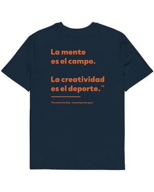 Anchor and Crew Creativity Is The Sport Creative Standard Organic Cotton T-Shirt - Blue