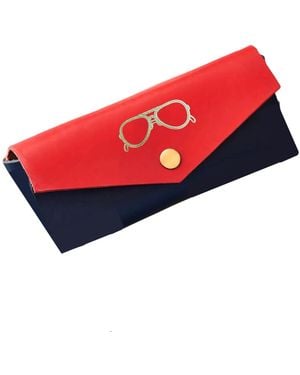 VIDA VIDA And Leather Glasses Case - Red