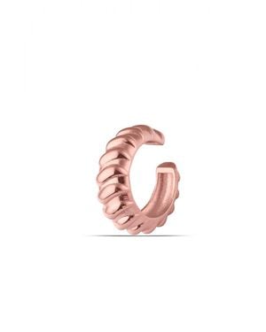 Spero London Croissant Ear Cuff No Piercing Sterling One Piece - Pink