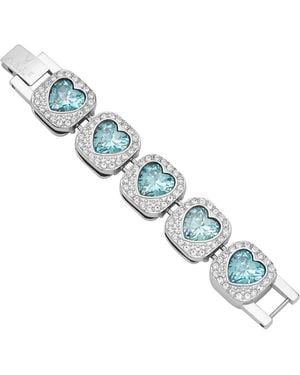 Arte Madrid Pet It On Heart-Shaped Riviere Necklace Extender - Blue