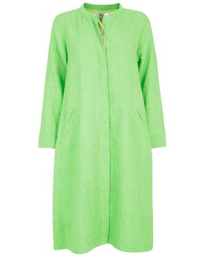 NoLoGo-chic Super Mix Coat Dress Lime - Green