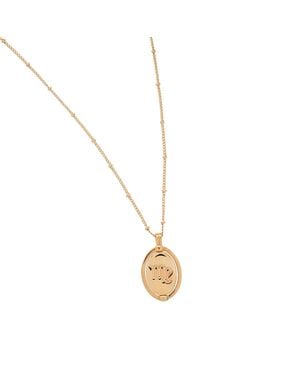Emma Holland Jewellery Virgo & Sapphire Crystal Spinner Necklace - Metallic