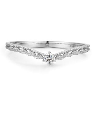 Azura Jewelry New York Avalon Stacking Band Vermeil - White
