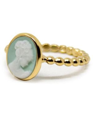Vintouch Italy Ginevra Mini Cameo Stacking Ring - Multicolour