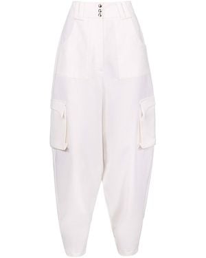 Vestiaire d'un Oiseau Libre Wool Pocket Trousers - White