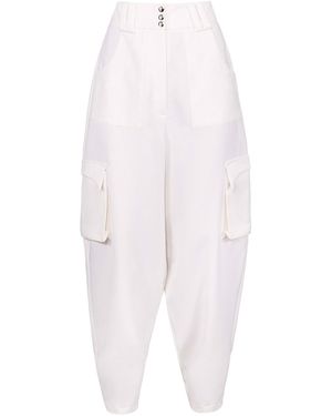 Vestiaire d'un Oiseau Libre ' Wool Pocket Trousers - White