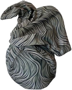 Romer Millinery Twisturban Turban Waves Coiffure - Black