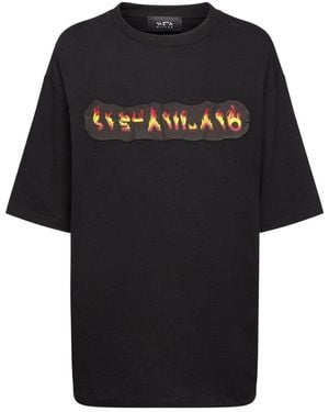 SVETA Milano Haze Cotton Jersey T-Shirt - Black