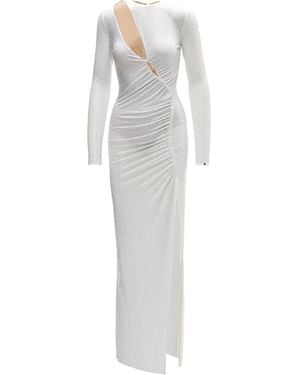 Nissa Crystal-Embellished Maxi Dress - White