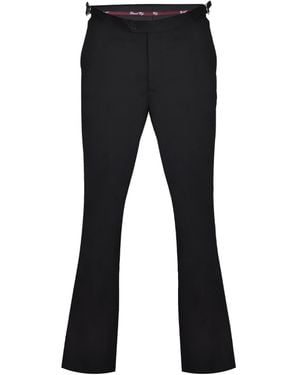 DAVID WEJ Ashford Relaxed Trouser With Side Adjusters - Black