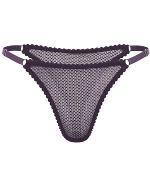 Daily Underwear Adjustable String Knickers Plum - Purple