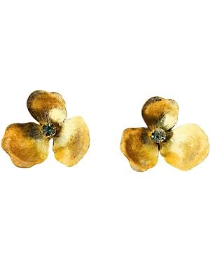 The Pink Reef Mini Lily Earring - Metallic