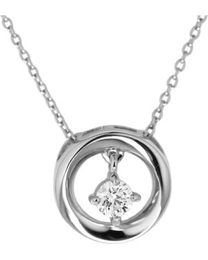 Hinch & Liu Certified Lab Grown Diamond Solitaire Pendant Necklace - Metallic