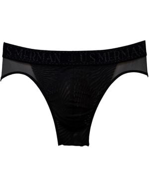 Us Merman Trident Underwear - Black
