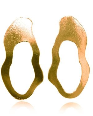 Bio-Trimmings Bayliss Statement Earrings - Metallic