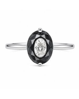 Artisan 18K & Diamond Solitaire Ring - Black