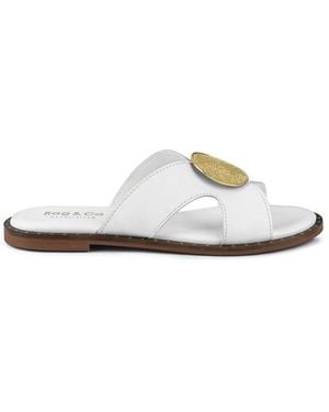 Rag & Co Eudora Embellished Slip-Ons By Rag & Co - White