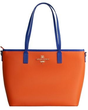 Janara Jones Tote Bag With Handles - Red