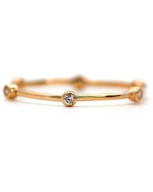 VicStoneNYC Fine Jewelry Timeless Simple Bezel Setting Diamond Ring - Natural