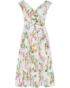 Emily and Fin Florence Gardenia Bird Dress - Metallic