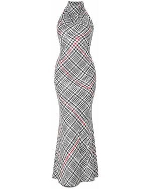 ROSERRY Capri Satin Maxi Dress - Grey