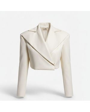 Azzali Yara Cropped Blazer - Gray