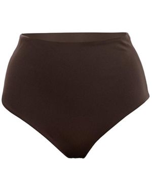 Moorea Swim High Waist Brief - Brown