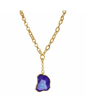 Magpie Rose Rock Drops Necklace - Metallic
