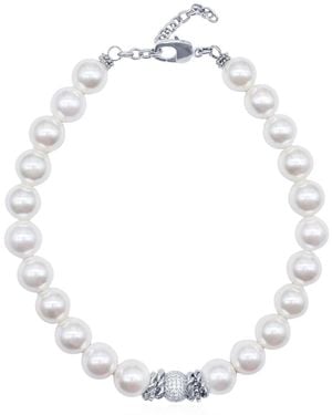 Bayemeyc Pearl Empire Necklace - White