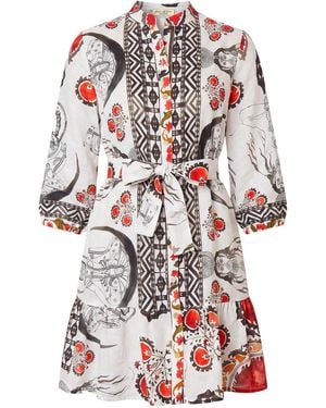 Casa Atelier by Ferdinando Fusco Kerala Frou Frou Shirt - Red