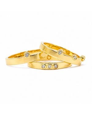 Cier Diamond Ring Stack - Yellow