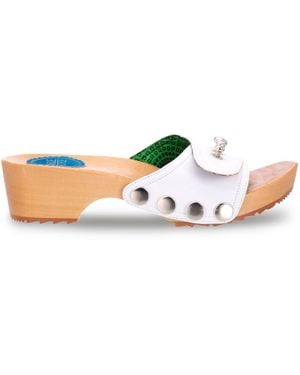Nique Forde Cotton Lucille Sandals - White