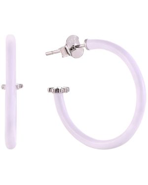 Pinnole Earrings - White