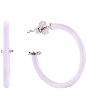 Pinnole Earrings - White